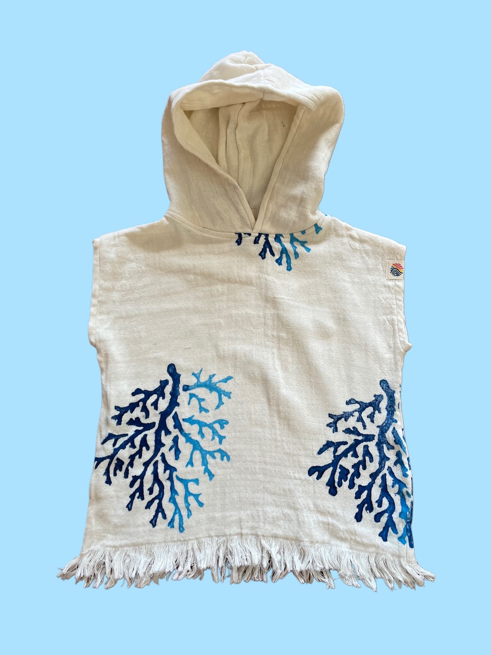 Coral Baby Poncho