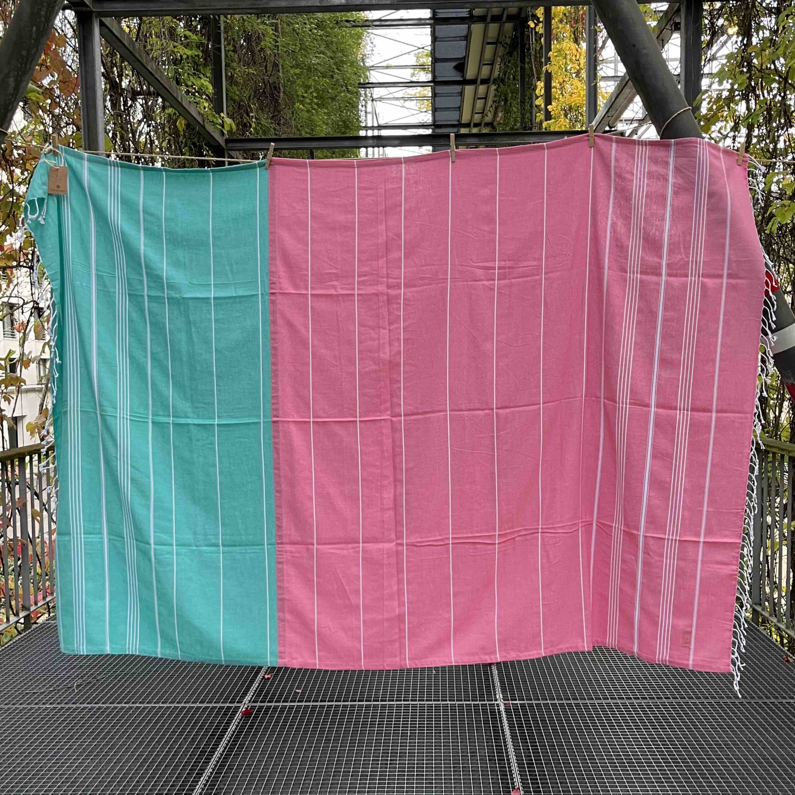 Second image of Rose & Green Blanket